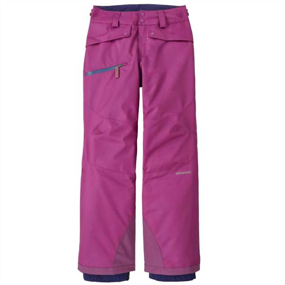 NEW PATAGONIA girls' snowbelle pants in amaranth